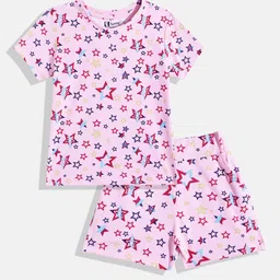 Eteenz Girls Star Print T-shirt with Shorts-picture-31