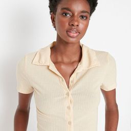 Trendyol Beige Shirt Style Crop Top-picture-28