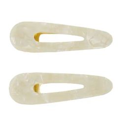 Accessorize London Ivory Two Pack Pearly Resin Hair Clips-image-41
