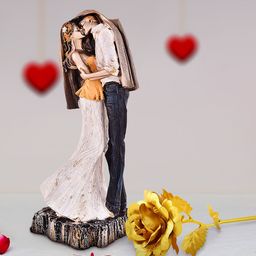 Archies Multicoloured Combo of Love Figurine & Rose-image-37