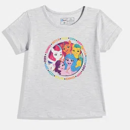 Eteenz Girls My Little Pony Printed Pure Cotton T-shirt-image-79