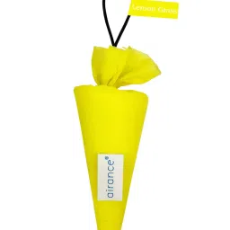 Airance 60 g Lemon Grass Fragrance Hanging Camphor Cone Car Air Freshener-image-62