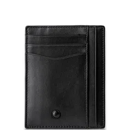 Lapis Bard Men Black Leather Card Holder-35
