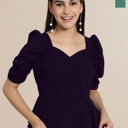 Tromko Sweetheart Neck Puff Sleeve Top-picture-47