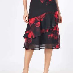Honey by Pantaloons Black & Red Printed Skirt-image-17