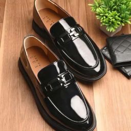 San Frissco Men's Black Casual Loafers-picture-1