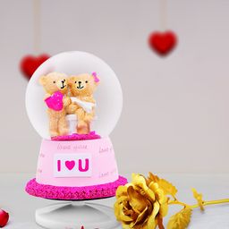 Archies Multicoloured Combo of Love Figurine & Rose-image-98