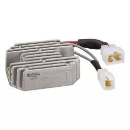 Uno Minda Regulator Rectifier, Aluminium Case, 4 & 2 Pin White Wire Coupler for Piaggio APE Cargo (Diesel) (RR-8002)-30