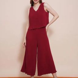 Globus Maroon Midi Jumpsuit-picture-32
