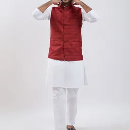VASTRAMAY Men Regular Kurta with Pyjamas-33