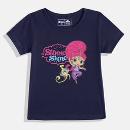 Eteenz Girls Jeannie Printed Pure Cotton T-shirt-image-31