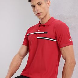 HRX by Hrithik Roshan Men Striped Polo Collar T-shirt-image-28