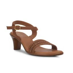 Bata Embellished Block Heels-25