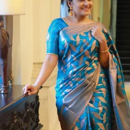 RUNAYA NX Woven Design Zari Pure Silk Banarasi Saree-picture-40