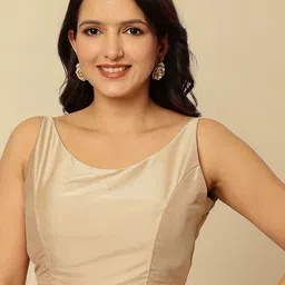 KASYA Round Neck Sleeveless Saree Blouse-picture-47