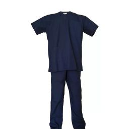 LOYAL NEEDS V Neck Short Sleeves Double Stitch Scrub Suit Customised Polycotton Fabric MSVOB L Size For Male-image-75