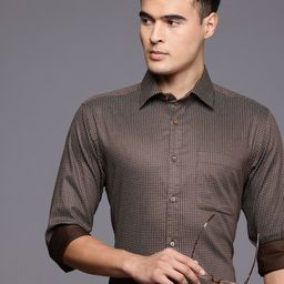 Raymond Pure Cotton Slim Fit Floral Printed Formal Shirt-picture-12