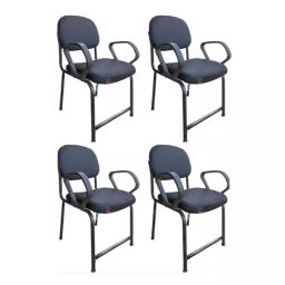 MRI Enterprise Plastic Visitor Chair Black (Set of 4 Pcs)-20