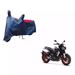 Auto Pearl Waterproof Two Wheeler Cover For Yamaha MT-09 (Red & Blue)-image-60
