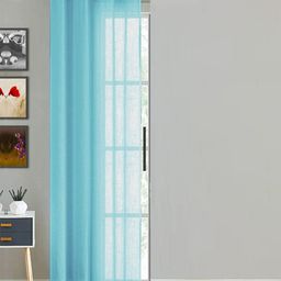 HOMEMONDE Blue Sheer Cotton Door Curtain-image-87