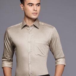 Raymond Pure Cotton Slim Fit Floral Printed Formal Shirt-picture-18