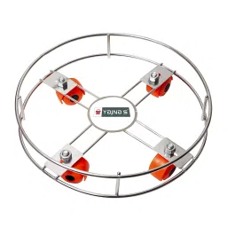 YAJNAS SS Gas Trolly/LPG Gas Cylinder Stand Trolley with Wheels   Gas Cylinder Trolley with Wheels-image-89
