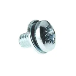 RS PRO M4 x 6 mm Zinc Plated Steel Pan Head Sems Screw Plain Washer, 278865 (Bag of 100 Pcs)-picture-14