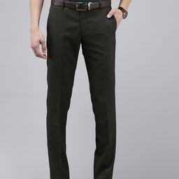 Arrow Men Checked Tailored Fit Formal Trousers-image-83