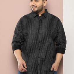 Sztori Men Plus Size Original Printed Casual Shirt-image-93