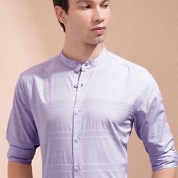 HIGHLANDER Men Horizontal Stripes Opaque Striped Casual Shirt-image-88