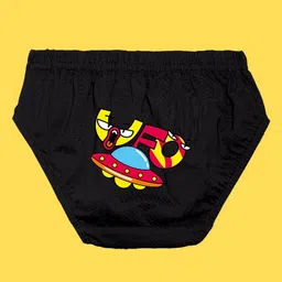 NUSYL Boys Pack Of 3 Printed Mid Rise Basic Briefs - 3 Pcs Printed Basic Briefs image 5