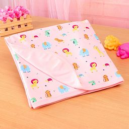 Simply Interlock Knit Towel & Wrappers Ships Print L 84 x B 81.5 cm - Baby Pink-image-91