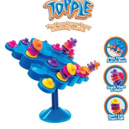AKN TOYS Topple, Strategy Game, Board Game for kids, Adults, Families, Educational, Fun, 2 to 4 Players, Family Fun, Learning Activity Toy- ( PACK OF 1- COLOR MAY VARY )-picture-1