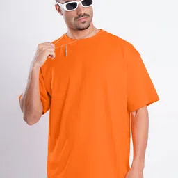 Bene Kleed Drop-Shoulder Sleeves Cotton Oversized T-shirt-image-27