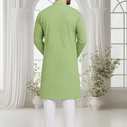 JASHNA Men Regular Kurta with Pyjamas image 2