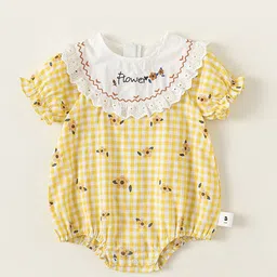 LULU & SKY Girls Basic Jumpsuit with Lace Inserts-12