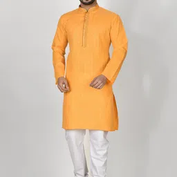RANAK Men Embroidered Thread Work Kurta-image-23