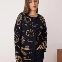 Trendyol Women Printed Cardigan-picture-1