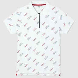 max Boys Printed Mandarin Collar T-shirt-image-68