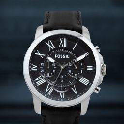 Fossil Men Black Dial Chronograph Watch FS4812I-94