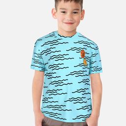 Gini and Jony Infant Boys Abstract Printed Cotton T-shirt-25