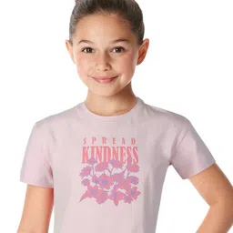 Gini and Jony Infants Girls Typography Printed Cotton Crop T-shirts-image-44