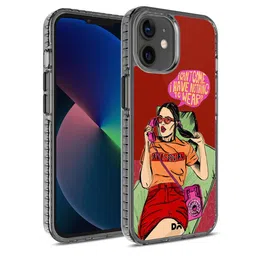 DailyObjects Red & Pink Anti Social Babe iPhone 12 Mini Back Case-37