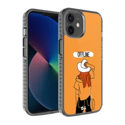 DailyObjects Yellow Offline Stride 2.0 Printed iPhone 12 Mini Back Case-7