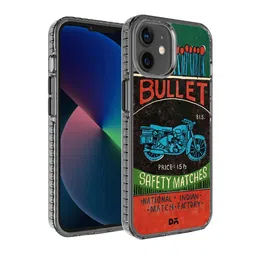 DailyObjects Black & Red Printed Bullet Matchbox Stride iPhone 12 Mini Phone Case-20
