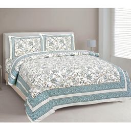 EasyGoods Printed 240 TC Pure Cotton King Bedsheet with 2 Pillow Covers-image-66