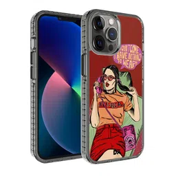DailyObjects Maroon & Orange Printed Anti Social Babe iPhone 12 Pro Phone Case-25