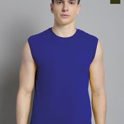 FBAR Men Blue & Olive Green 2 T-shirt-image-91