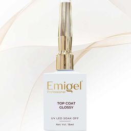 Emigel PROFESSIONAL UV LED Soak Off Top Coat Glossy Gel - 15 ml-image-59