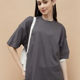 Ginger by Lifestyle Women Cotton Round Neck Short Sleeves Top-image-40